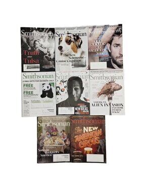 Smithsonian Magazines Lot Of 8 2017-2018-2020-2021 Pets Periodicals Music Food